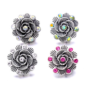 20MM  design Rhinestone  Metal snap buttons