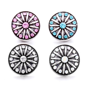 20MM  design Rhinestone  Metal snap buttons