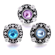 20MM  design Rhinestone  Metal snap buttons
