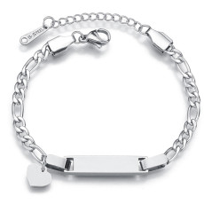 Stainless Steel Bend Bracelet Creative NK Chain Love Butterfly Crown Star