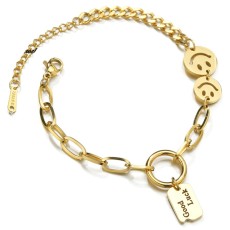 Smiley Stainless Steel Bracelet