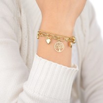 Stainless Steel Ladies Bracelet Tree of Life Multilayer Bracelet