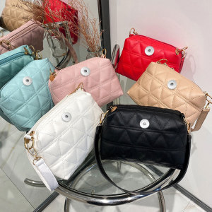 Lingerie bag women's fashion one shoulder messenger mini camera bag fit 18mm snap button jewelry