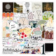 50pcs folk tale graffiti stickers decorative suitcase notebook waterproof detachable stickers