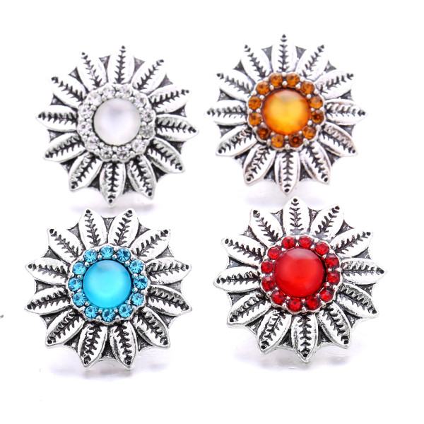 20MM  design Rhinestone  Metal snap buttons