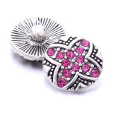 20MM  design Rhinestone  Metal snap buttons