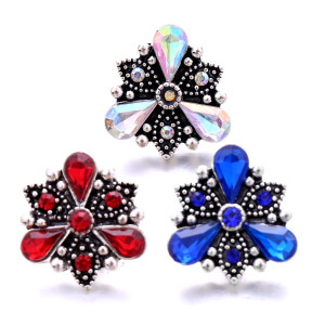 20MM  design Rhinestone  Metal snap buttons