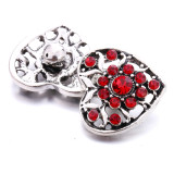love 20MM  design Rhinestone  Metal snap buttons