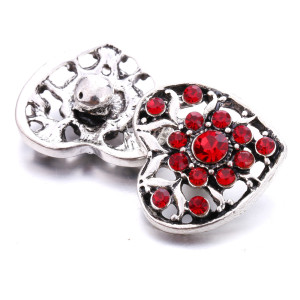 love 20MM  design Rhinestone  Metal snap buttons