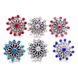 20MM  design Rhinestone  Metal snap buttons