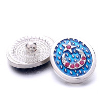 star moon 20MM  design Rhinestone  Metal snap buttons