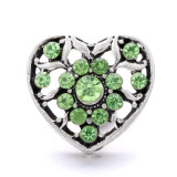 love 20MM  design Rhinestone  Metal snap buttons