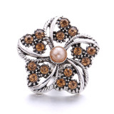 20MM  design Rhinestone  Metal snap buttons