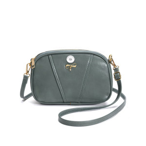 Bow Ladies Small Square Bag Shoulder Messenger Bag Large Capacity Mobile Phone Bag fit 18mm snap button jewelry