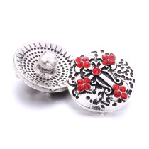 cross 20MM  design Rhinestone  Metal snap buttons