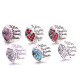 mom 20MM  design Rhinestone  Metal snap buttons