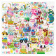 100pcs happy easter graffiti stickers decorative suitcase notebook waterproof detachable stickers