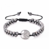 14 styles Tree of Life Natural Stone Bracelet Woven Double Layer Turquoise Crystal Bracelet Wrapped Yoga Bead Bracelet