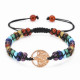 14 styles Tree of Life Natural Stone Bracelet Woven Double Layer Turquoise Crystal Bracelet Wrapped Yoga Bead Bracelet