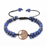 14 styles Tree of Life Natural Stone Bracelet Woven Double Layer Turquoise Crystal Bracelet Wrapped Yoga Bead Bracelet