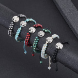 14 styles Tree of Life Natural Stone Bracelet Woven Double Layer Turquoise Crystal Bracelet Wrapped Yoga Bead Bracelet