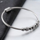 Magnet Diamond Stainless Steel Wire Cable Bracelet
