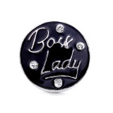 20MM  design Rhinestone  Metal snap buttons