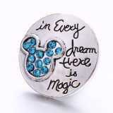 20MM  design Rhinestone  Metal snap buttons