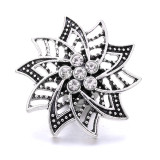 20MM  design Rhinestone  Metal snap buttons