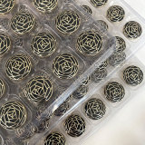 20MM  flower golden silver  snap buttons