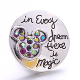 20MM  design Rhinestone  Metal snap buttons
