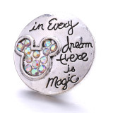 20MM  design Rhinestone  Metal snap buttons