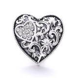love 20MM  design Rhinestone  Metal snap buttons
