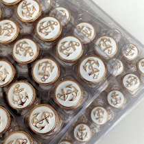 20MM  anchor golden silver  snap buttons