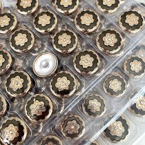 20MM  flower golden silver  snap buttons