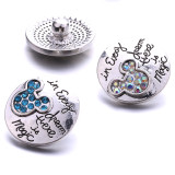 20MM  design Rhinestone  Metal snap buttons