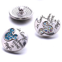 20MM  design Rhinestone  Metal snap buttons