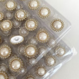 20MM  pearl golden silver  snap buttons