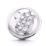 swan 20MM  design Rhinestone  Metal snap buttons