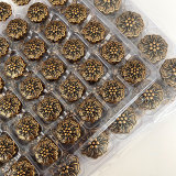 20MM  flower golden silver  snap buttons