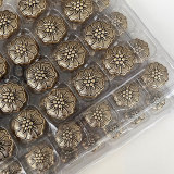 20MM  flower golden silver  snap buttons