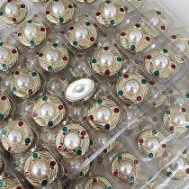 20MM  pearl golden   snap buttons