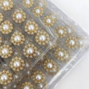 20MM  pearl golden silver  snap buttons