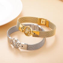Strap Creative Anchor Zircon Stainless Steel Bracelet