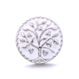20MM life Tree design Rhinestone  Metal snap buttons
