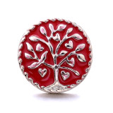 20MM life Tree design Rhinestone  Metal snap buttons