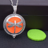 73cm chain Tree of life magnetite alloy aroma diffuser necklace owl photo box pendant carved hollow essential oil pendant