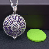 73cm chain Tree of life magnetite alloy aroma diffuser necklace owl photo box pendant carved hollow essential oil pendant