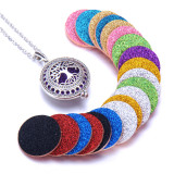 73cm chain Tree of life magnetite alloy aroma diffuser necklace owl photo box pendant carved hollow essential oil pendant