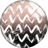 20MM Pink  pattern Print  glass snaps buttons